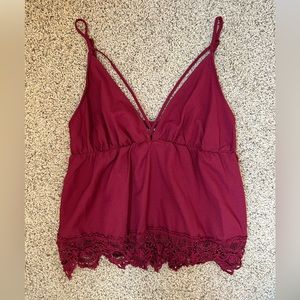 SHEIN Maroon Tank Top